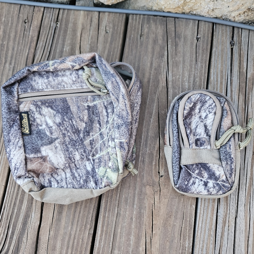 Lot Of Two FieldLine Camo Pouches Bags